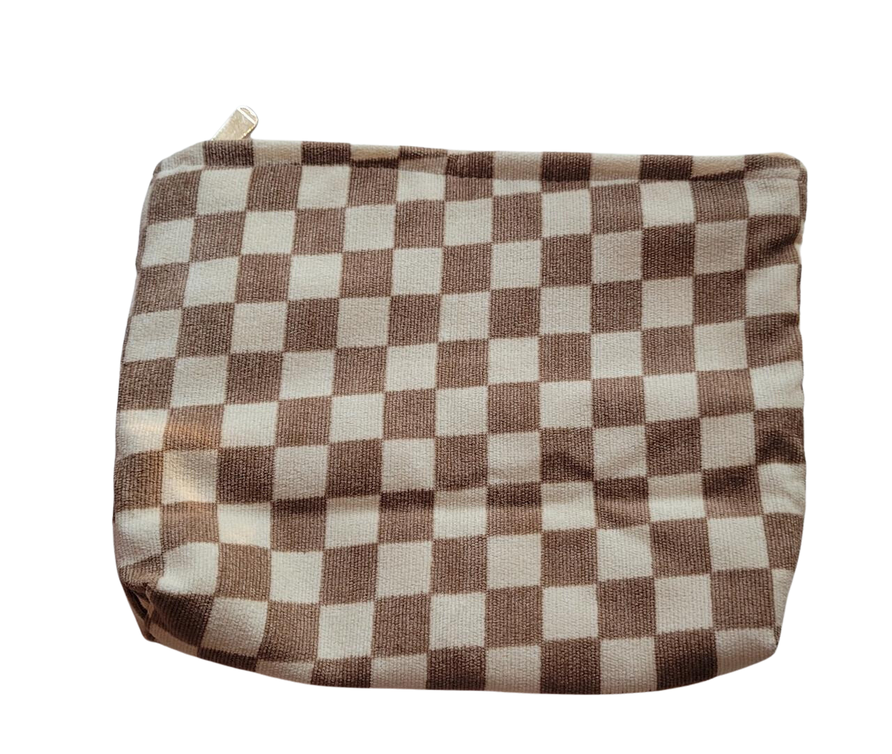 Print Corduroy Cosmetic Zip Bag