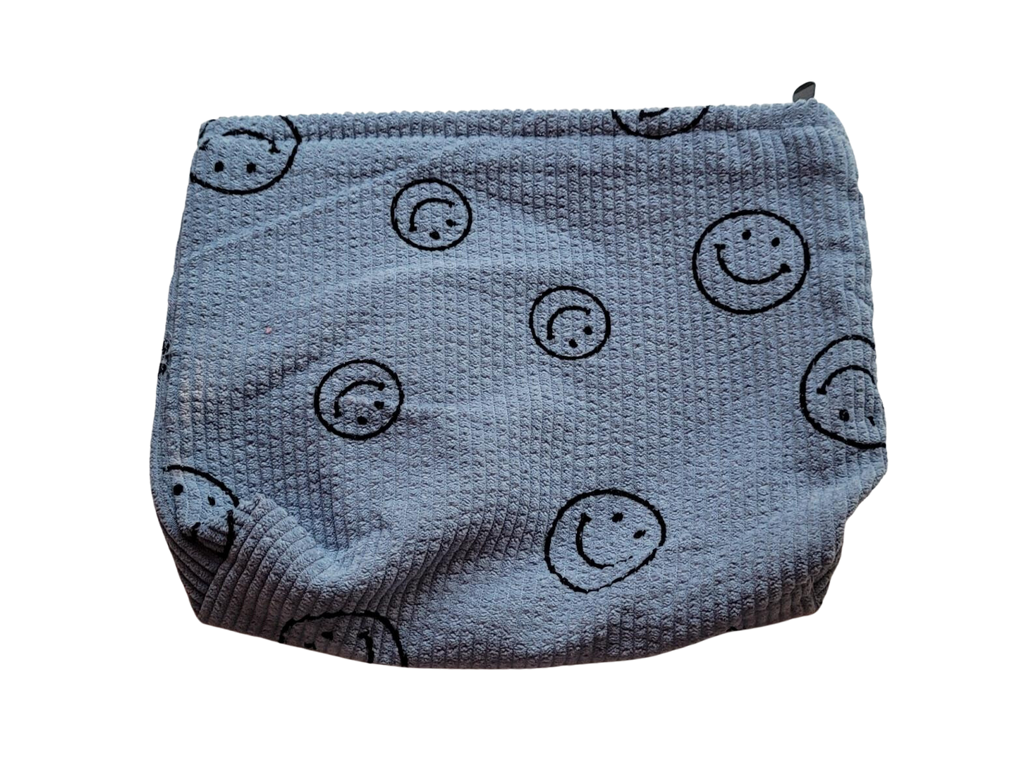 Print Corduroy Cosmetic Zip Bag
