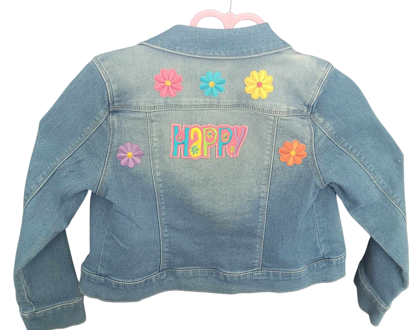 "HAPPY" Denim Jacket
