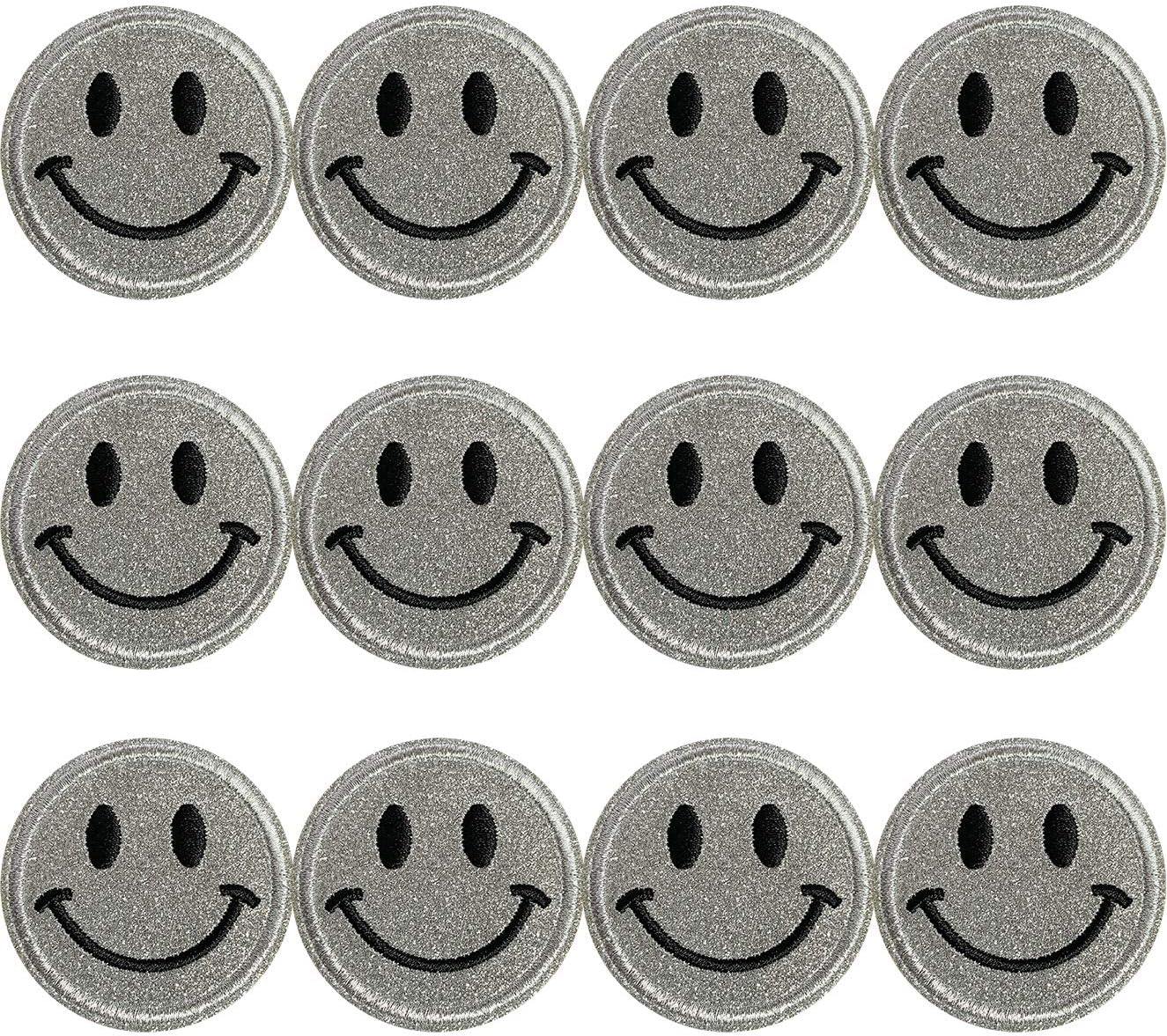 Smiley Patch Glitter