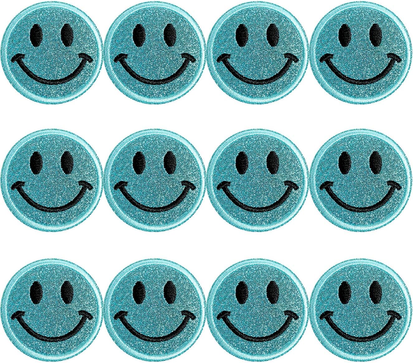 Smiley Patch Glitter