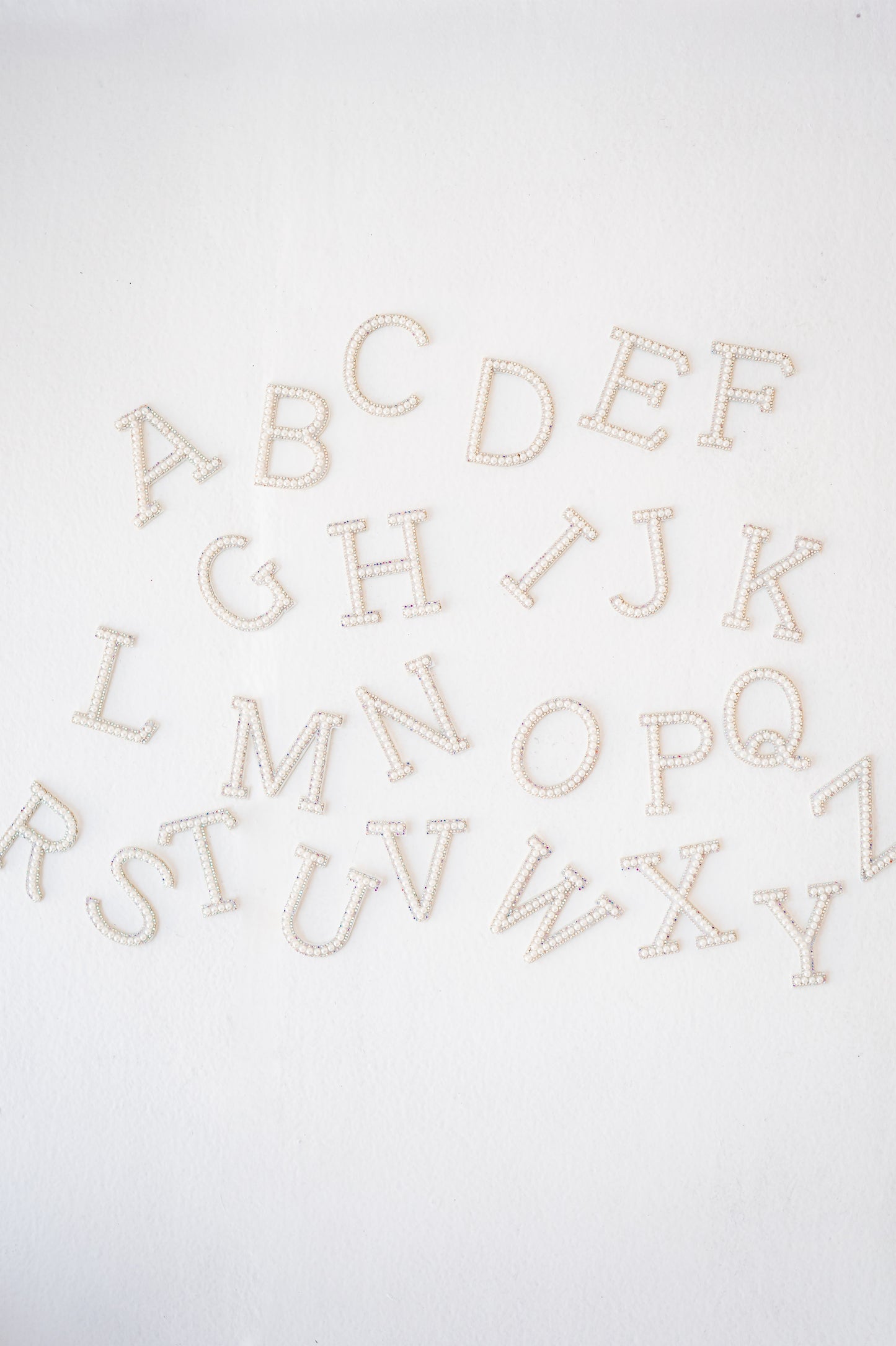 Happy Barb Custom Made Exclusive 3 Inch Pearl Patch-Full Alphabet