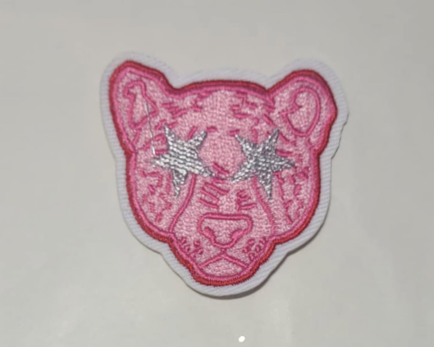 Pink Cheetah Silver Eyes