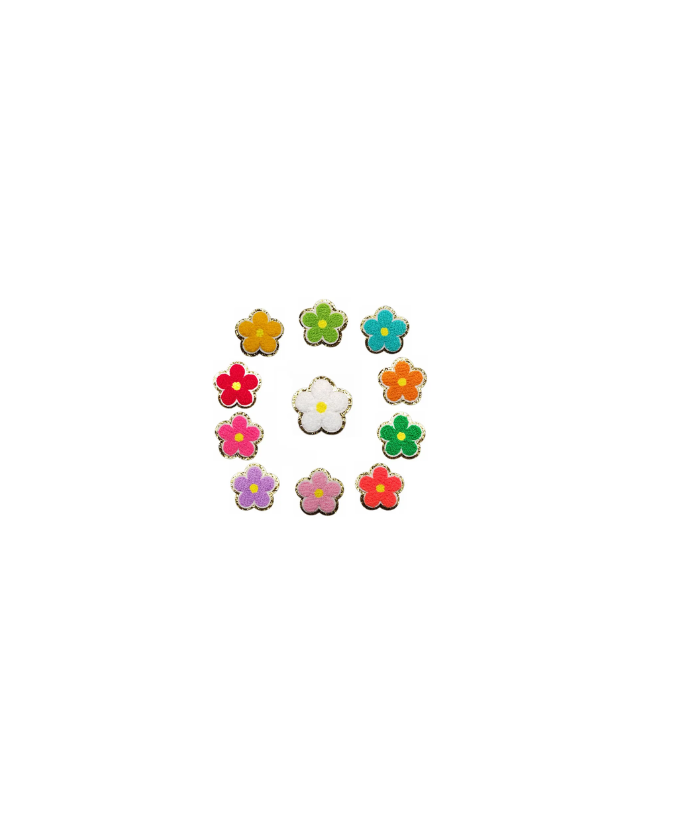 Chenille Flower (glitter edge)