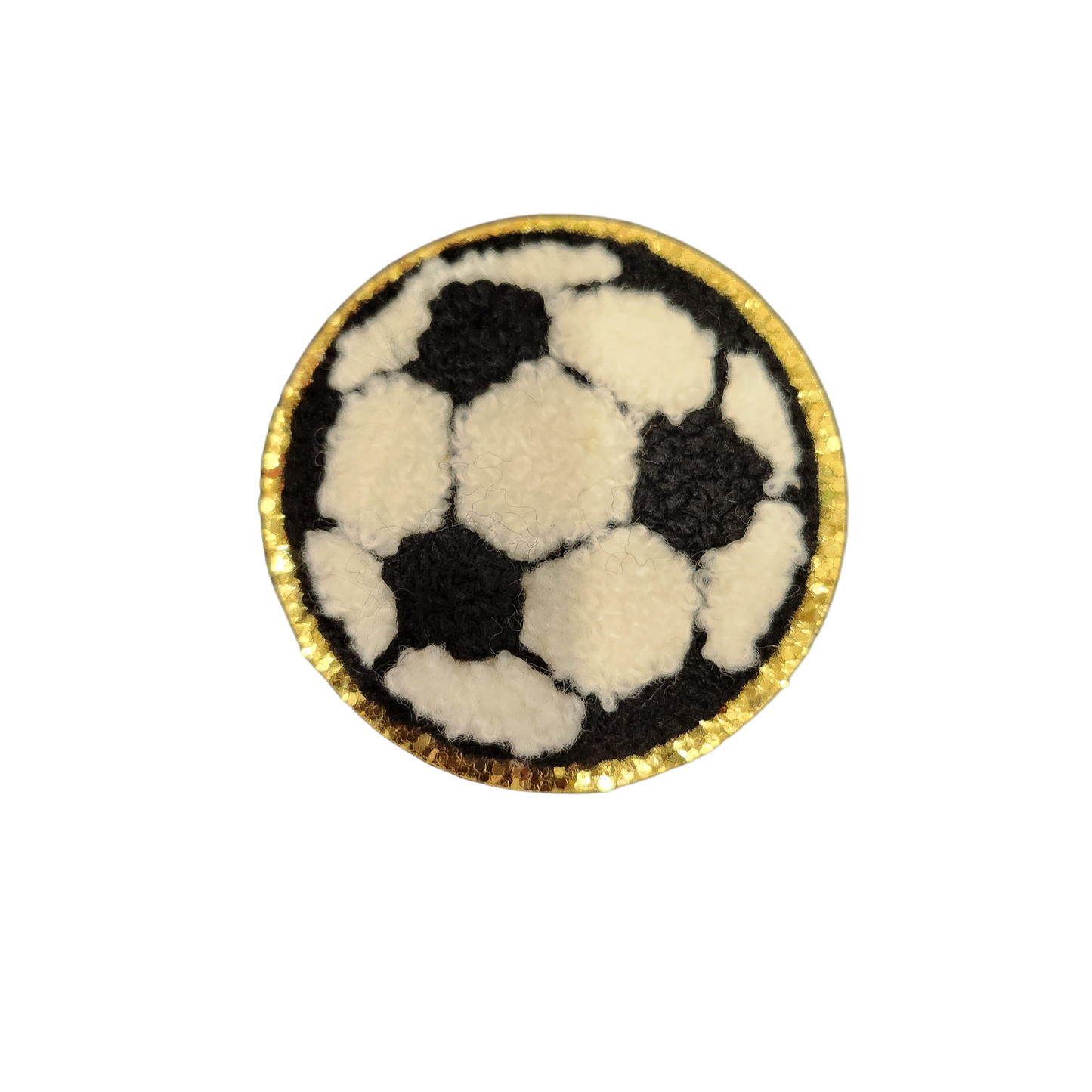 Soccer Ball Glitter Border Chenille