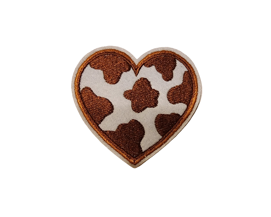 Cow Print Heart