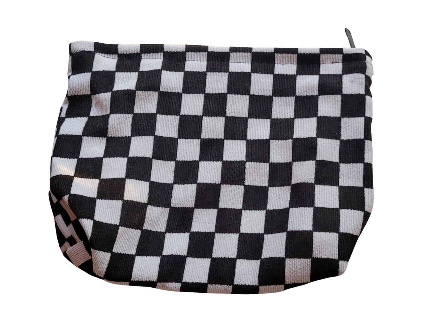 Print Corduroy Cosmetic Zip Bag