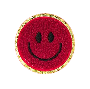 Smiley Patch Chenille