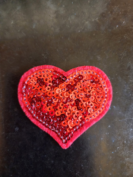 Red Heart Sequin