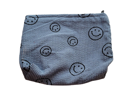 Print Corduroy Cosmetic Zip Bag