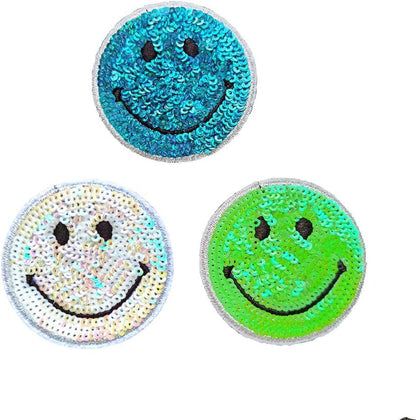 Smiley Patch Glitter