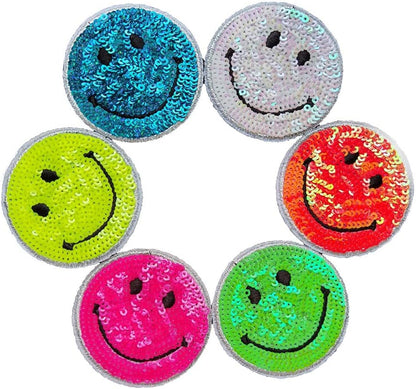 Smiley Patch Glitter