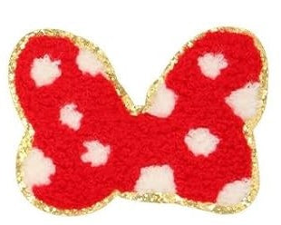 Polka Dot Chenille Bow