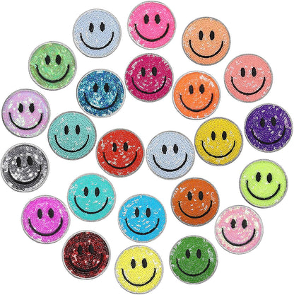 Smiley Patch Glitter