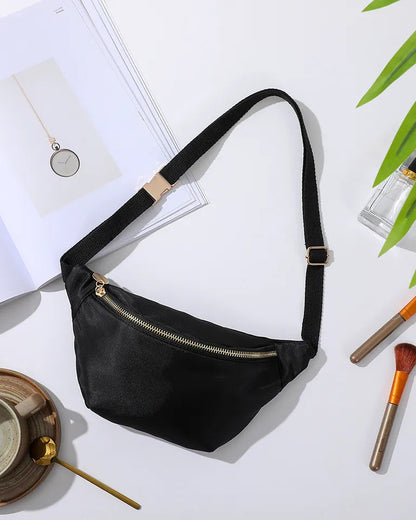 Jet Black Adult Fanny Pack