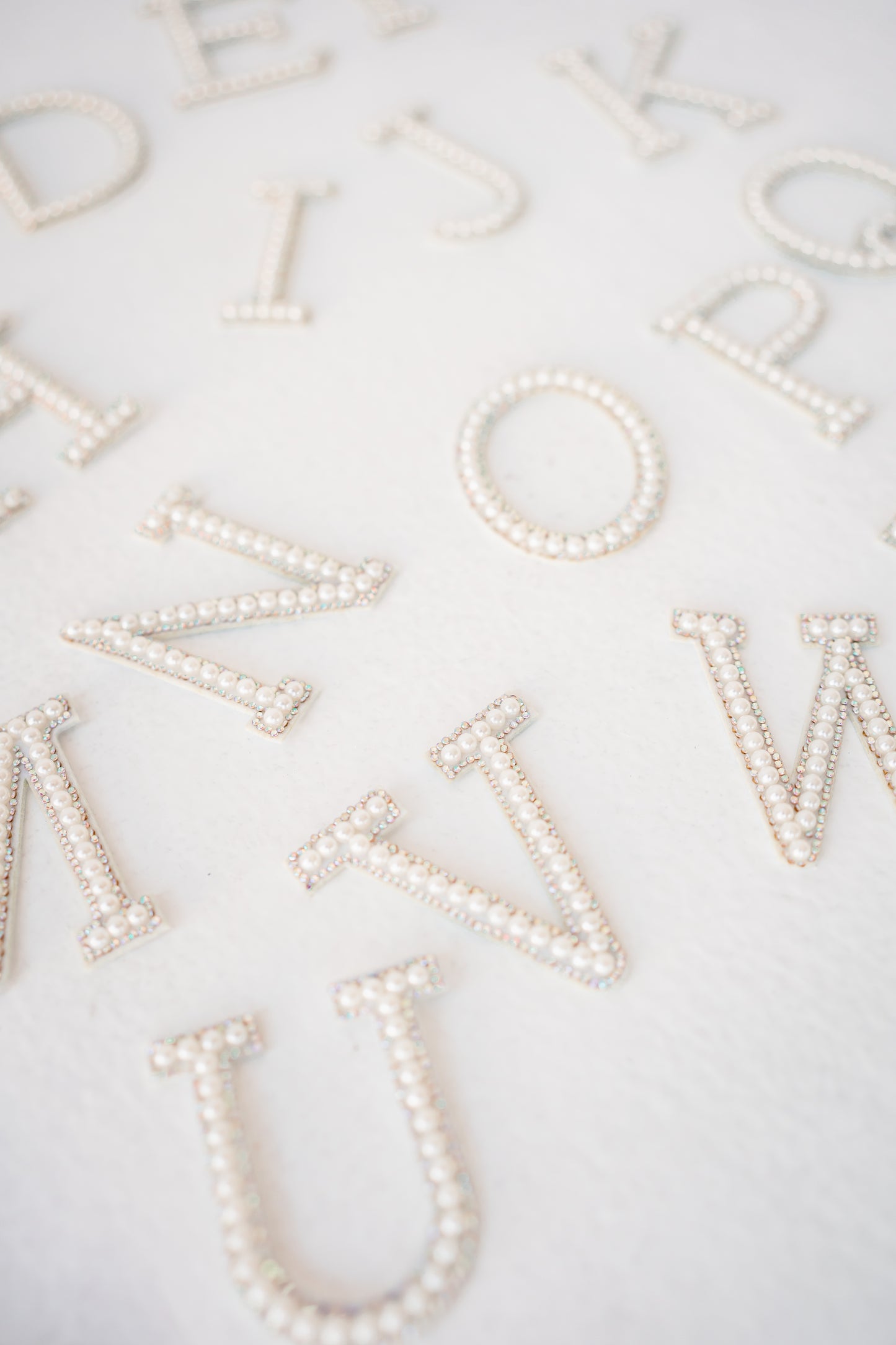 Happy Barb Custom Made Exclusive 3 inch Pearl Alphabet Letters