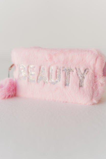 Furry Cosmetic Bag Small