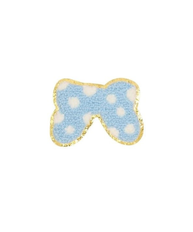 Polka Dot Chenille Bow Large