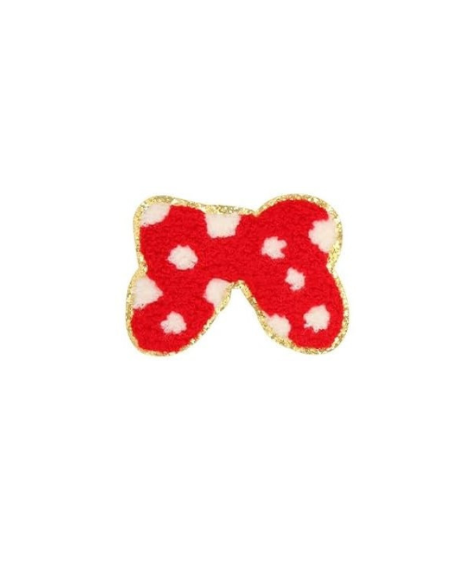 Polka Dot Chenille Bow Small