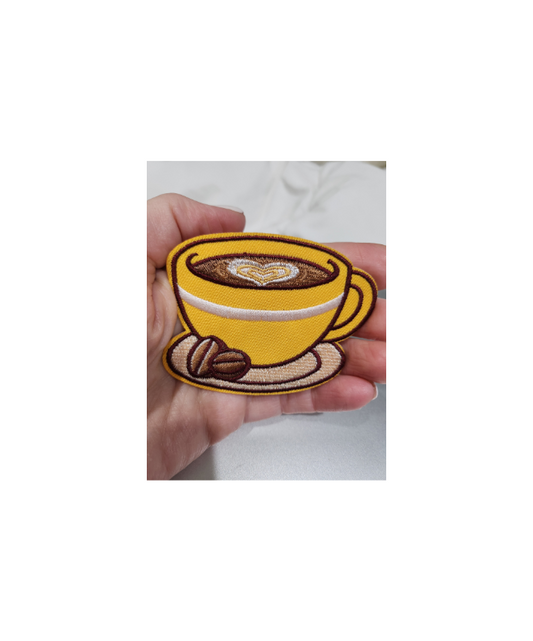 Caffe Embroidered Patch Large