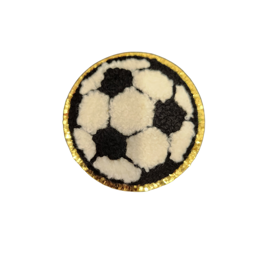 Soccer Ball Glitter Border Chenille