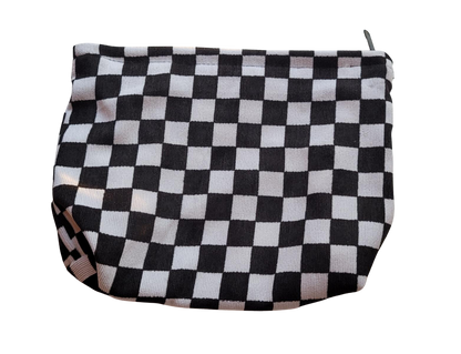 Print Corduroy Cosmetic Zip Bag