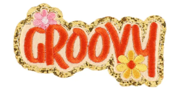 Chenille Groovy with Flowers