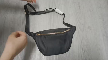 Jet Black Adult Fanny Pack