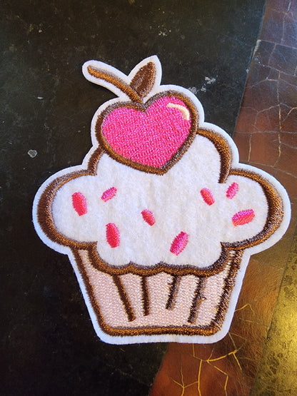 Cupcake Embroidered Patch