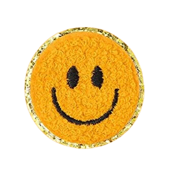 Smiley Patch Chenille